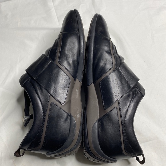 Louis Vuitton Men's Sneakers Leather Black Brown 10 - Picture 2 of 7